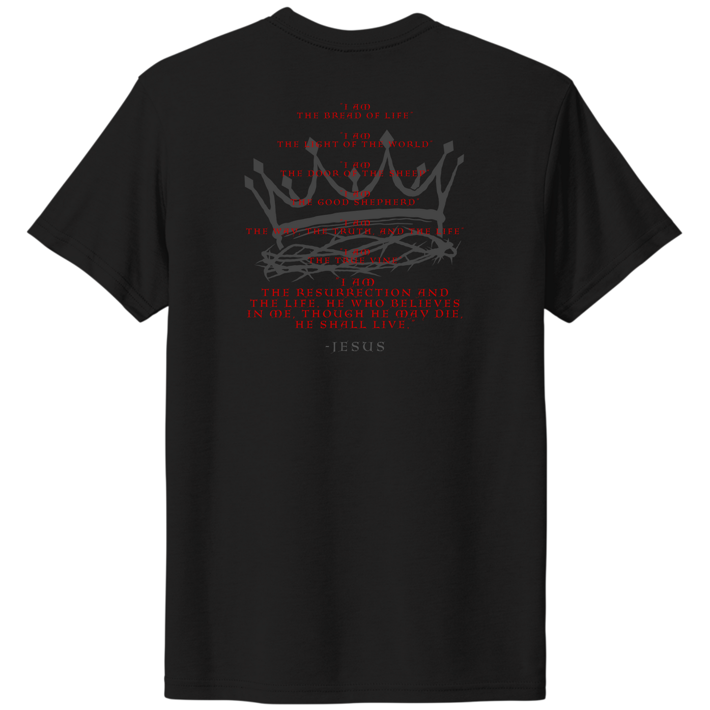 I Am T-Shirt Black Back