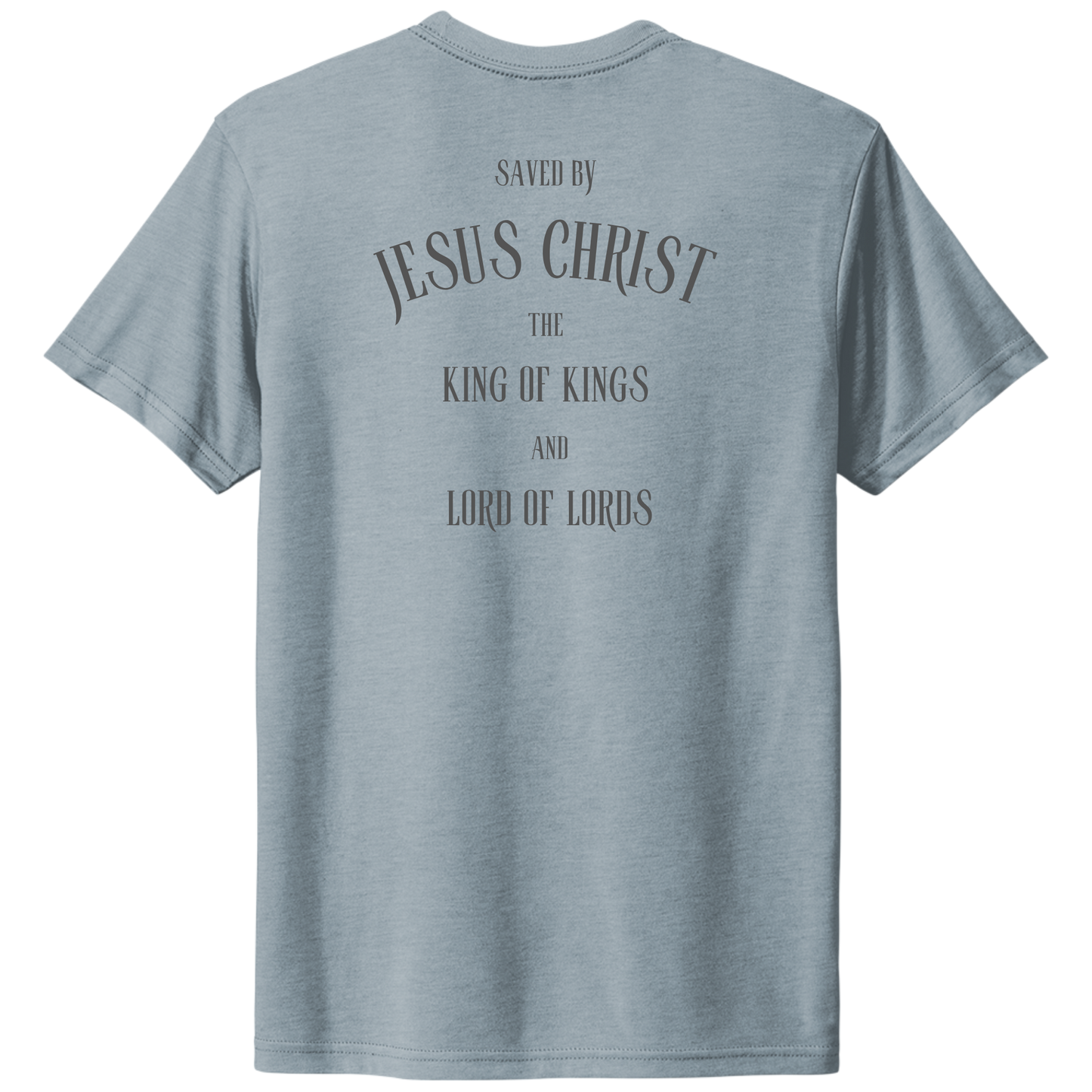 King of Kings T-Shirt Stonewashed Denim Back