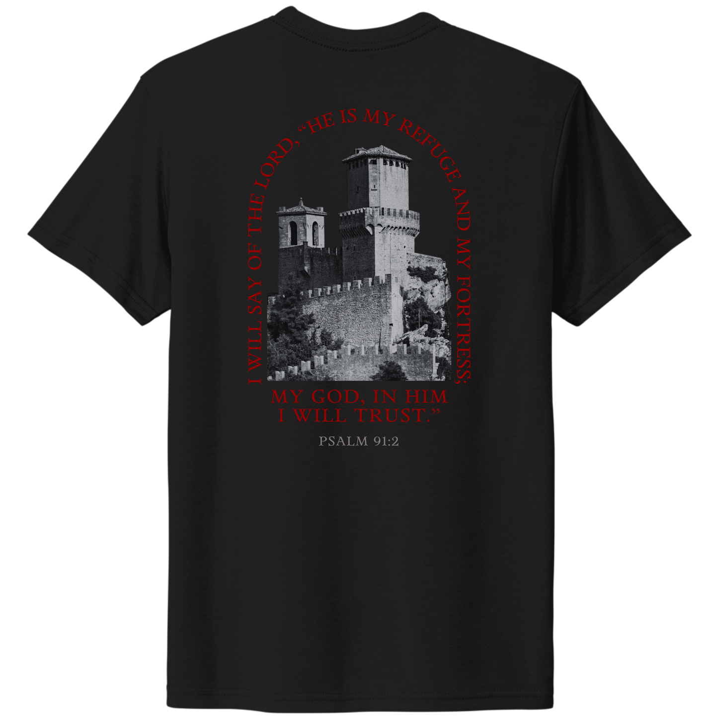 My Refuge T-Shirt Black Back