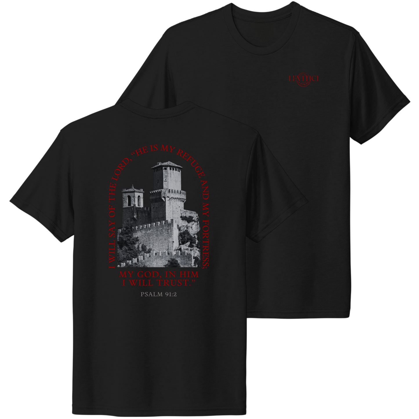 My Refuge T-Shirt Black Front And Back