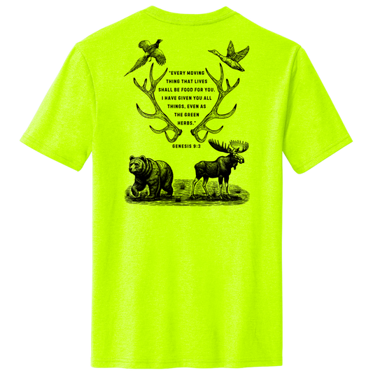 SHALL BE FOOD TEE - SAFETY GREEN
