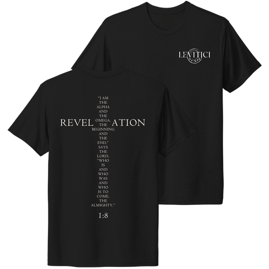 Alpha T-Shirt Black Front And Back
