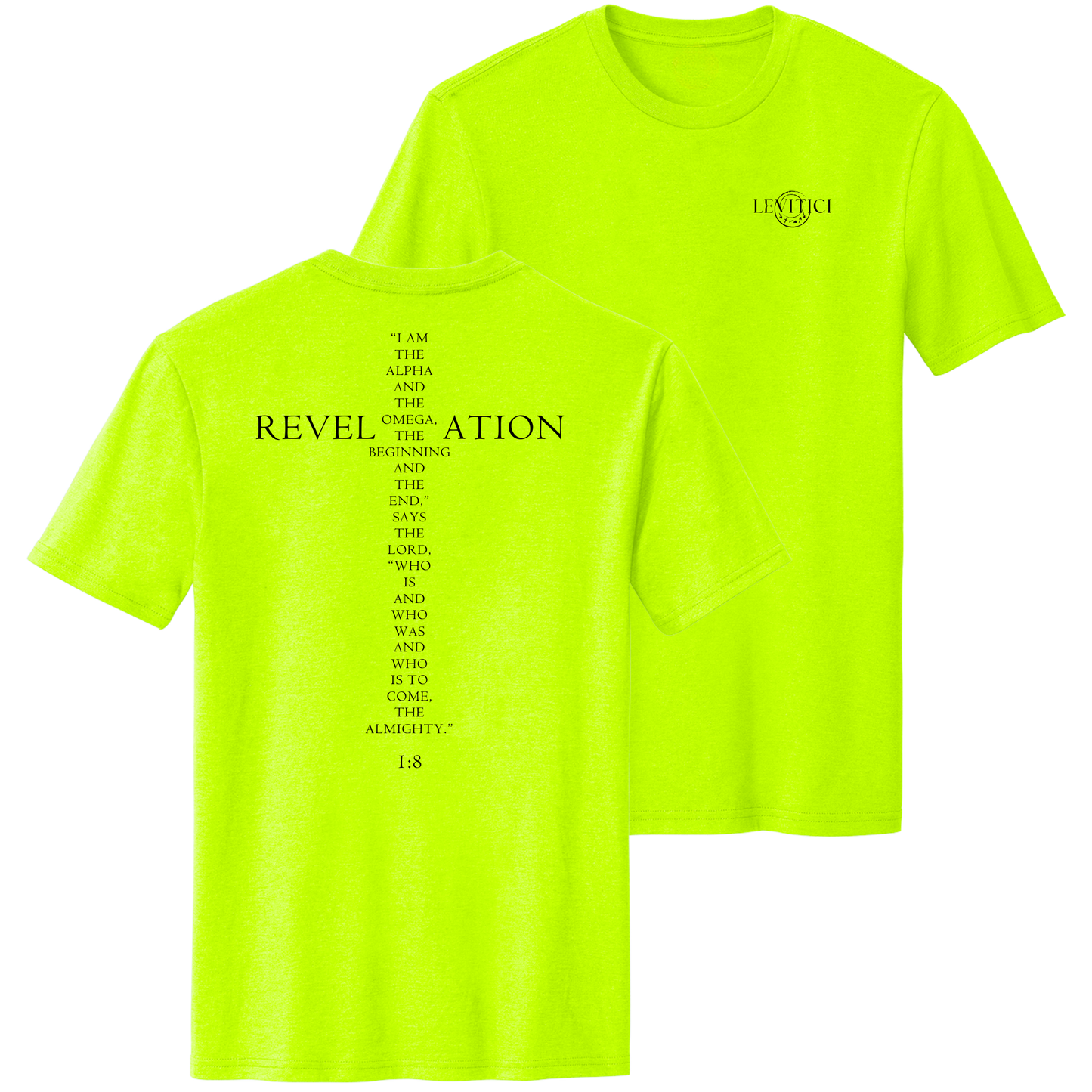 ALPHA TEE - SAFETY GREEN