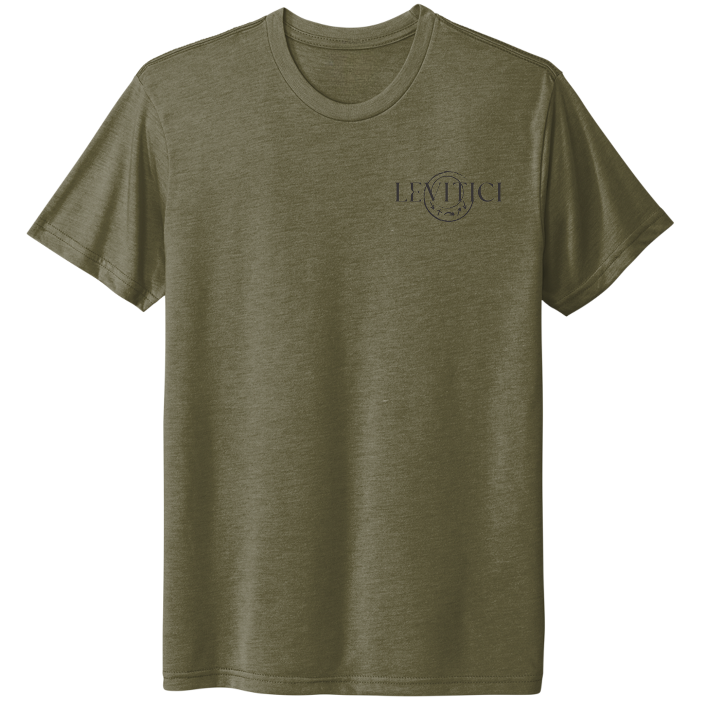 Go and Sin no more T-Shirt Military Green Front