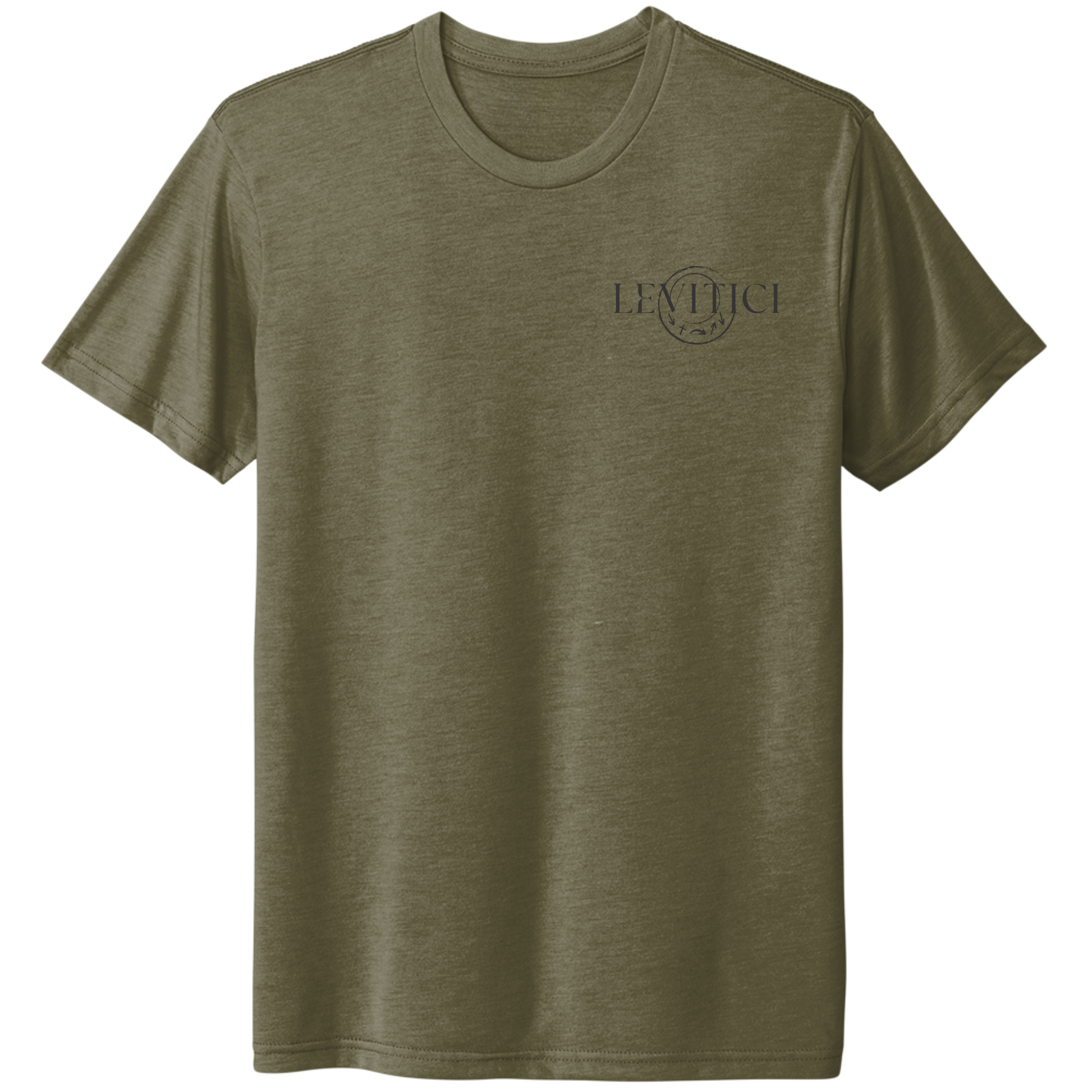 Go and Sin no more T-Shirt Military Green Front