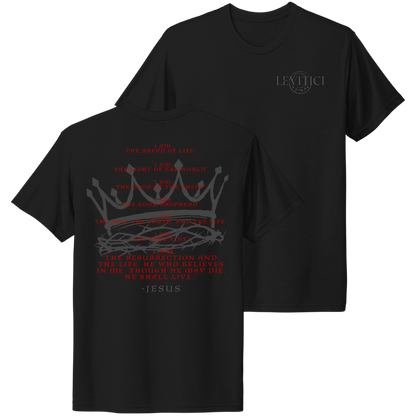 I Am T-Shirt Black Front And Back