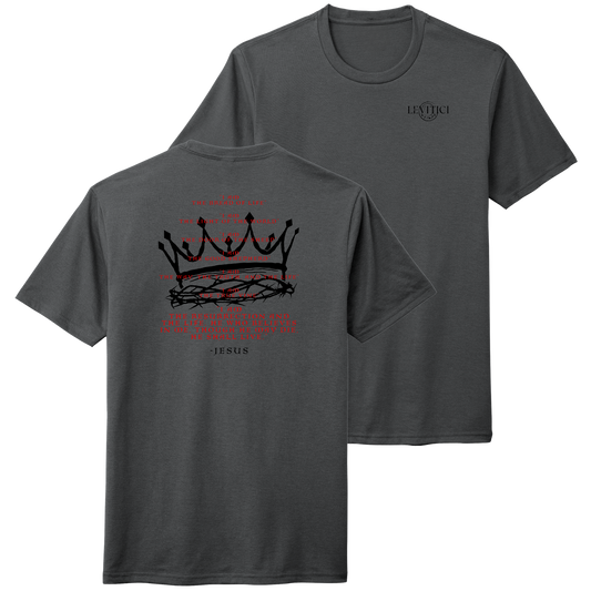I Am T-Shirt Charcoal Gray Front And Back