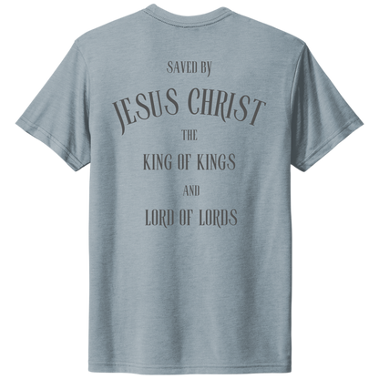King of Kings T-Shirt Stonewashed Denim Back