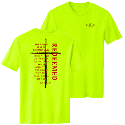 REDEEMED TEE -SAFETY GREEN