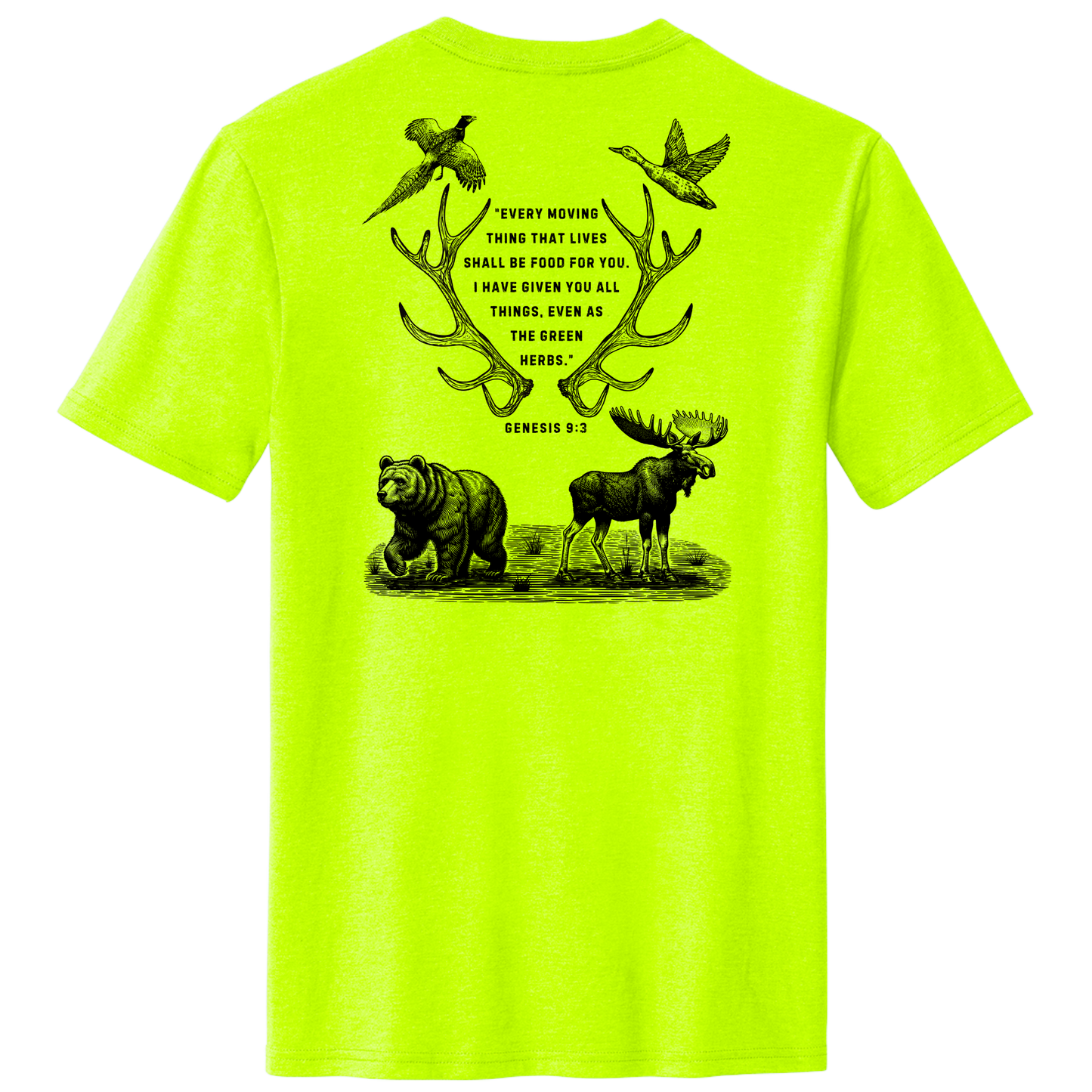 SHALL BE FOOD TEE - SAFETY GREEN