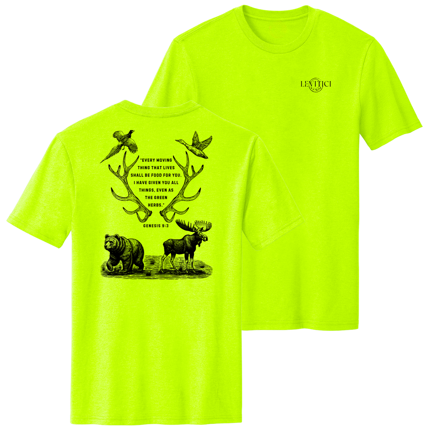 SHALL BE FOOD TEE - SAFETY GREEN