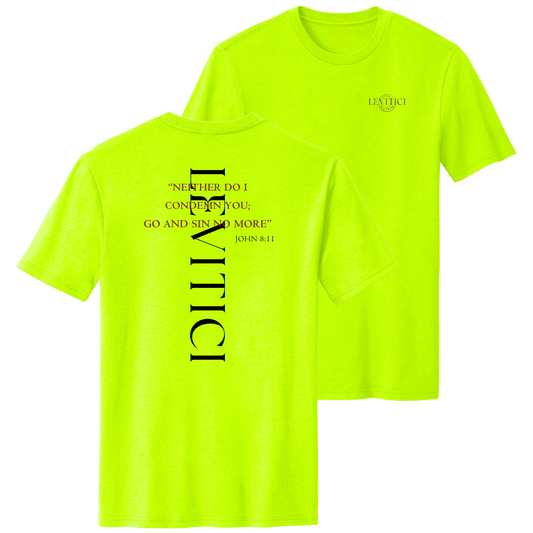 SIN NO MORE TEE - SAFETY GREEN